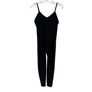 Beyond Yoga Alloy Ombre Elevation Bodysuit Black Foil Metallic Medium Women's